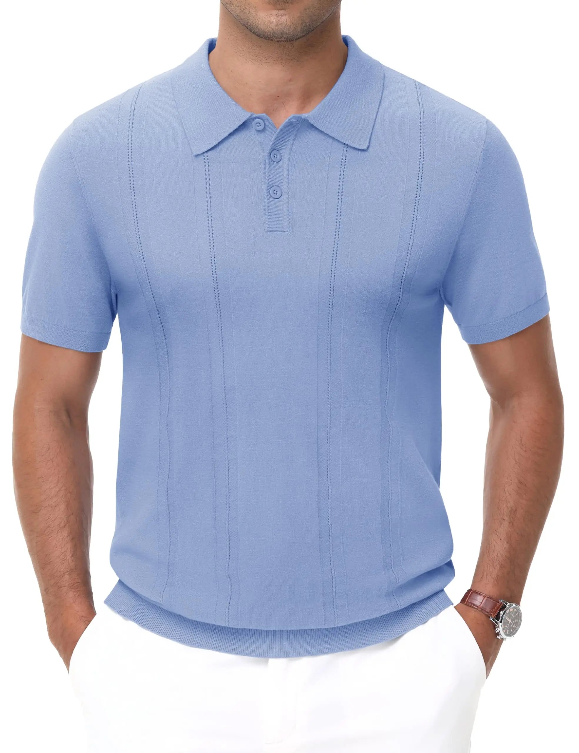Ribbed Lightweight Polo