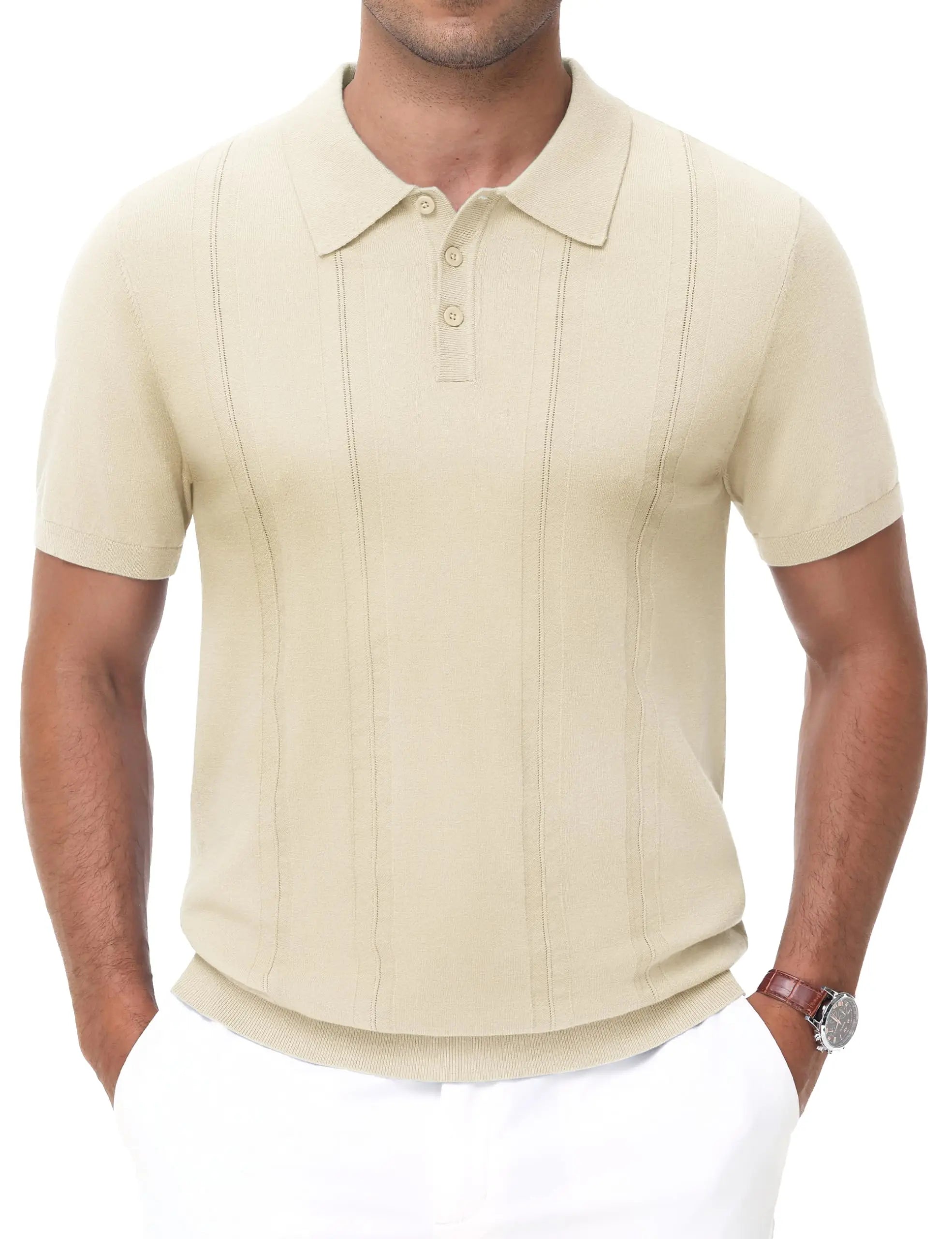 Ribbed Lightweight Polo